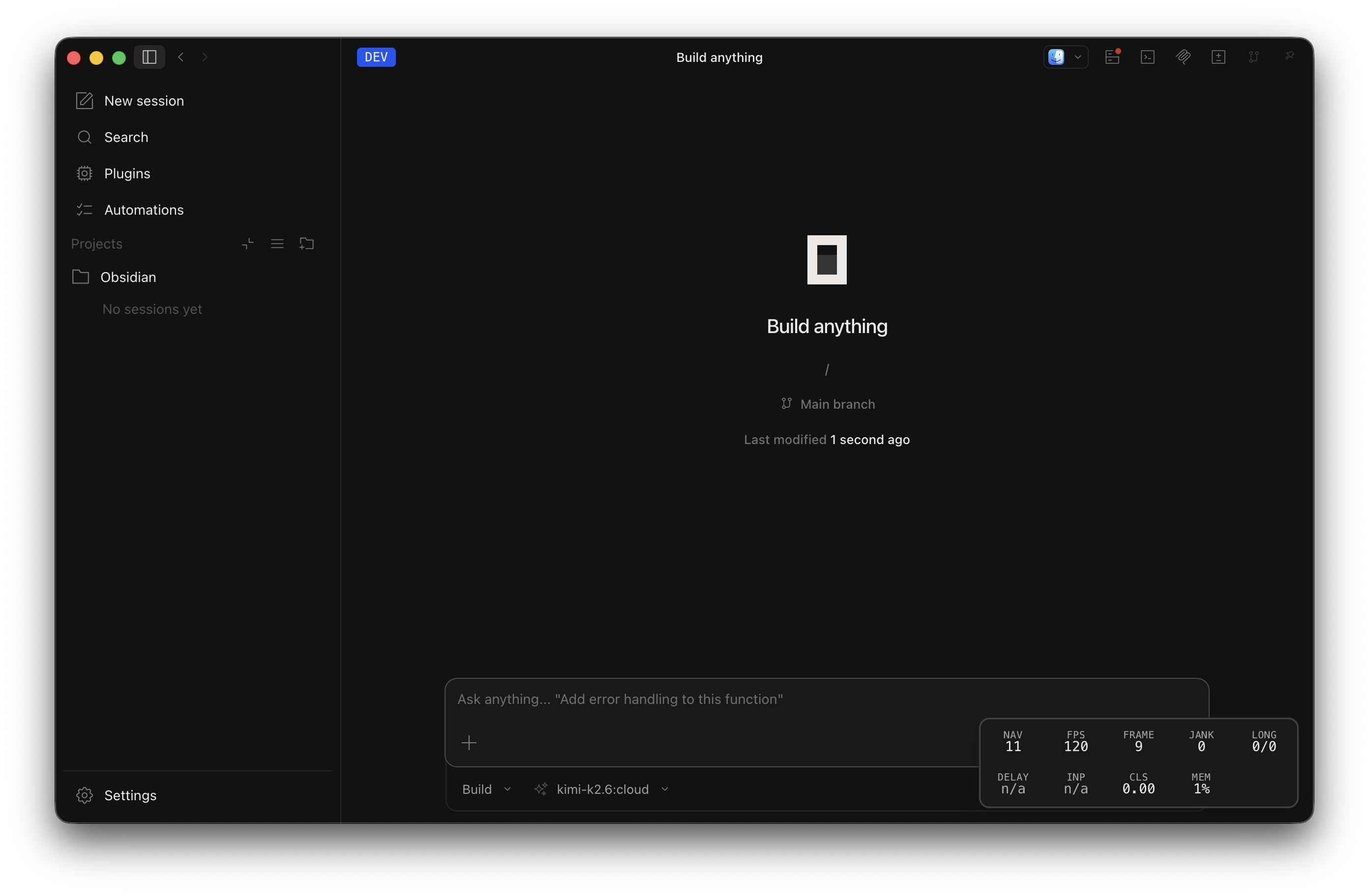 OpenAgent interface