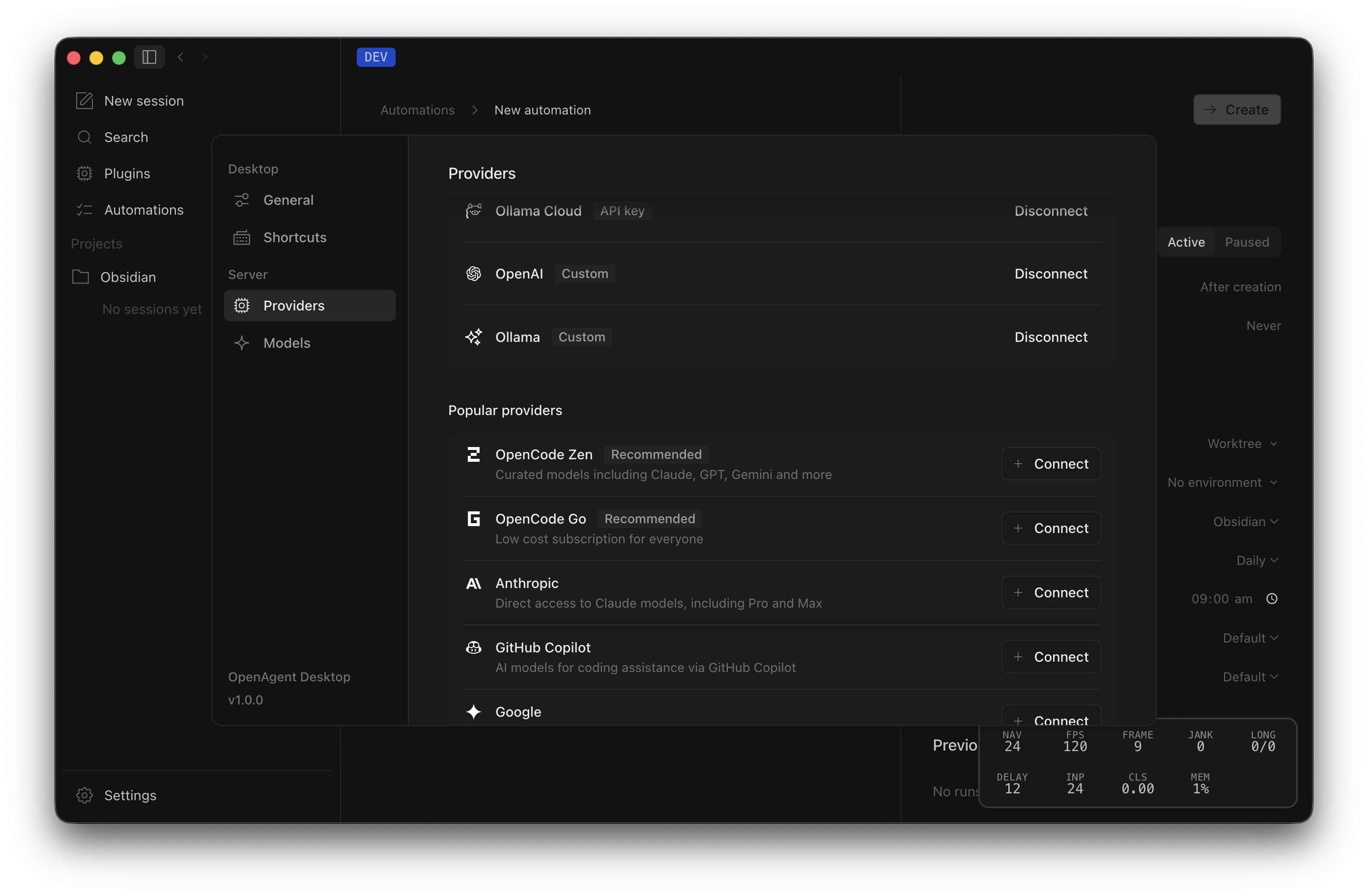 Provider UI