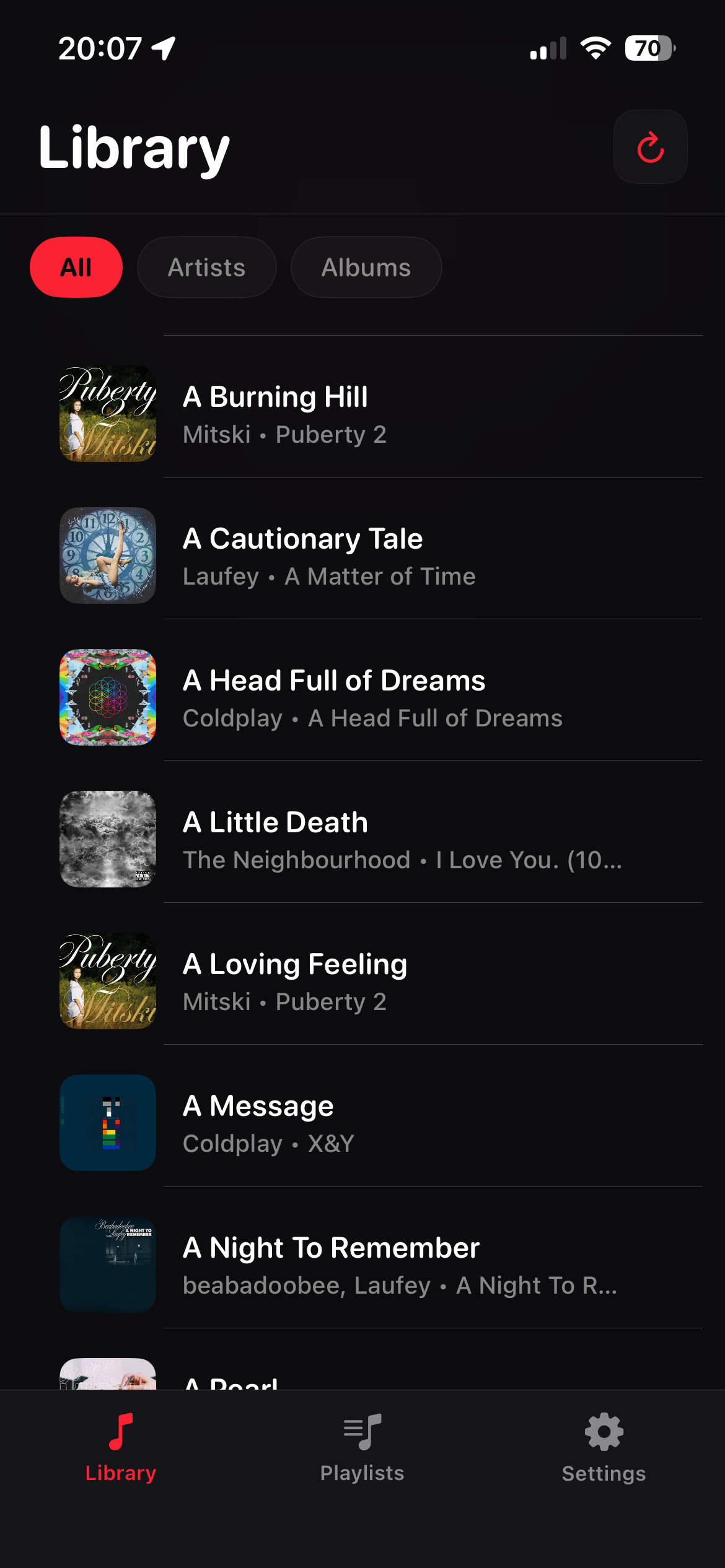 Semiquaver library screen