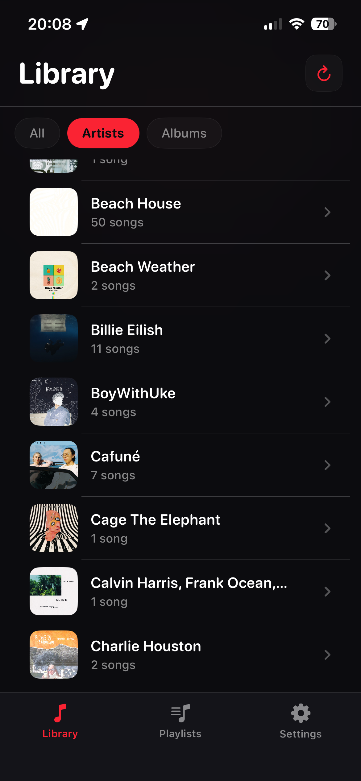 Semiquaver album view